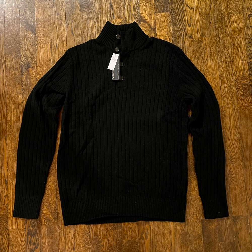Banana Republic Merino Blend Sweater - Black - Large - NWT